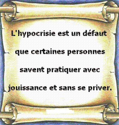 L'hypocrisie